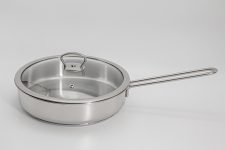 Сковорода Кулинария, 24 см, 2,4 л, крышка стеклянная Metalac