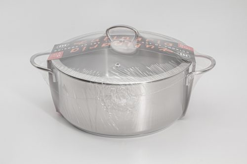 Кастрюля-сотейник Кулинария, 24 см, 4,8 л, крышка стеклянная Metalac