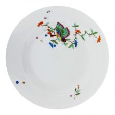 Тарелка десертная Meissen 22 см Зеленая бабочка, лимвып6/100