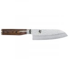 Нож поварской Сантоку KAI Шан Премьер 14 см, ручка дерева пакка