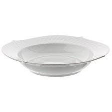 Тарелка суповая Meissen 23,5 см Игра волн, рельеф, белый
