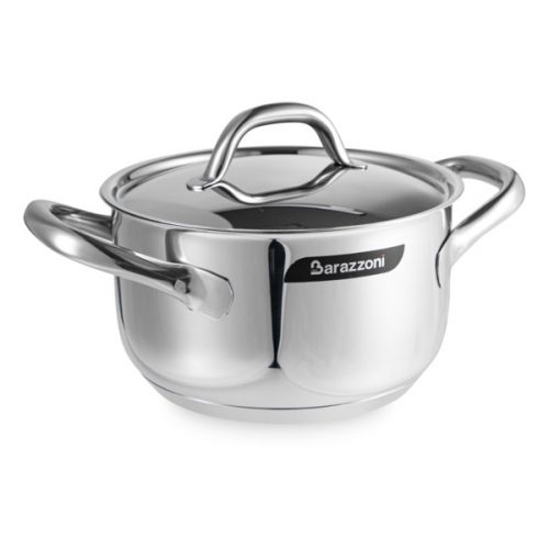 Кастрюля с крышкой Barazzoni Chef line 2,1 л 18 см, сталь нержавеющая