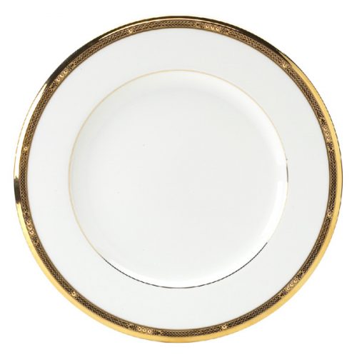 Тарелка обеденная Noritake Чатлайн, золотой кант 28  см