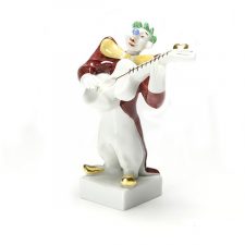 Фигурка Meissen 7,8 см Клоун с гитарой, ПШтранг КЛОУНЫ