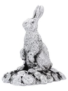 Статуэтка Кролик с монетами, 10x7x12 см Chinelli