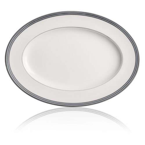 Блюдо овальное Noritake Богарт платиновый 32 см