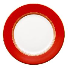 Тарелка закусочная Wedgwood Ренессанс 20 см, фарфор, красная