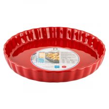 Форма для пирога круглая Esprit de cuisine Festonne d27 см, 1,4 л, малиновая