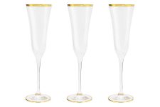 Набор бокалов для шампанского Сабина золото 0,175 л  6 шт Same, Италия