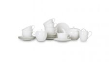 Сервиз чайный Narumi Белый декор на 6 персон, 21 предмет, фарфор костяной