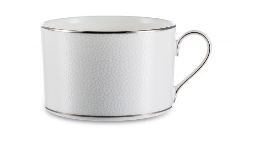 Чашка чайная с блюдцем Narumi Белый жемчуг 270 мл, фарфор костяной