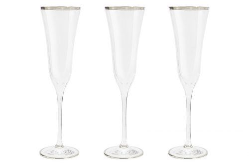 Набор бокалов для шампанского Сабина платина 0,175 л, 6 шт Same, Италия