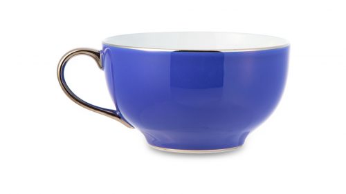 Чашка чайная с блюдцем Legle Под солнцем 280 мл, фарфор, фиолетовая