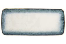 Блюдо прямоугольное Nuances, синее 36х16 см  фарфор, Easy Life