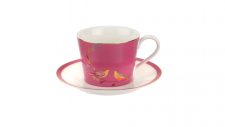 Чашка чайная с блюдцем Portmeirion Сара Миллер Челси 200 мл, розовая