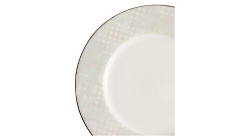 Тарелка пирожковая Narumi Жемчужная мозаика 16 см, фарфор костяной