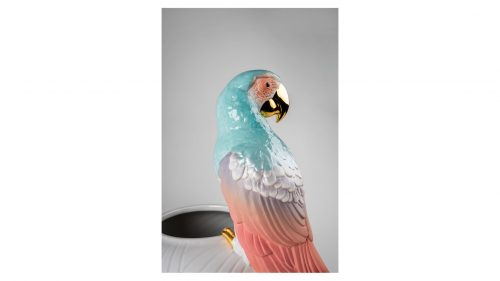 Ваза Lladro Попугай красный 56х29х24 см, фарфор