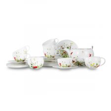 Сервиз чайный Rosenthal Дикие цветы на 6 персон 21 предмет №3, фарфор костяной