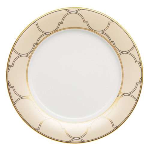 Тарелка акцентная Noritake Царский дворец, золотой кант 23 см, фарфор