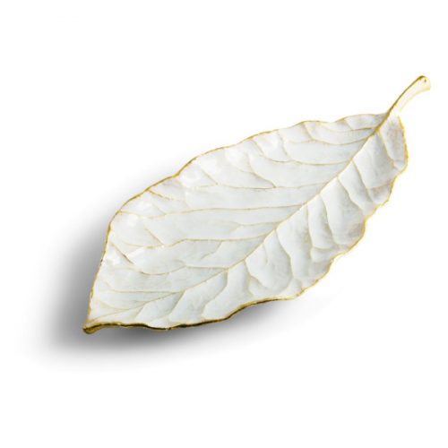 Чаша-лист Michael Aram Зимние листья. Магнолия 50 см, латунь