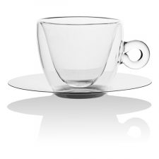 Чашка кофейная с блюдцем Luigi Bormioli 165 мл, стекло