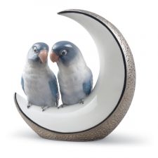 Фигурка Lladro Полетели на луну 16x15 см, фарфор, серебряный