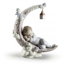 Фигурка Lladro Спящий на луне 15x18 см, фарфор