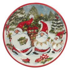 Блюдо прямоугольное Certified Int. Рождественские гномы 35,5х25,5 см, керамика