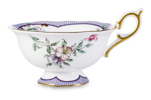 Чашка чайная с блюдцем Wedgwood Wonderlust Полуночный сад 140 мл, фарфор, п/к