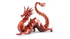 Фигурка Lladro Дракон 49х18х36 см, фарфор, красный, лим выпуск