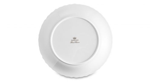 Тарелка закусочная Narumi Белый шелк 19 см, фарфор костяной