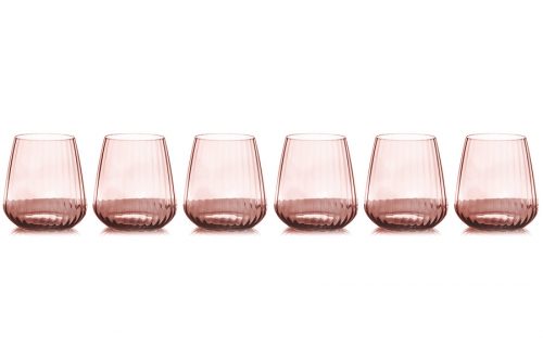 Набор стаканов для виски Opium, розовый 0,45 л, 6 шт, Италия