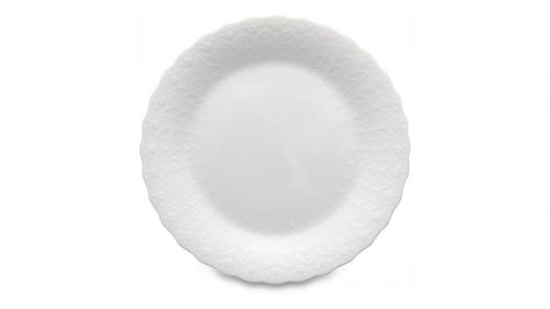 Тарелка пирожковая Narumi Белый шелк 16 см, фарфор костяной