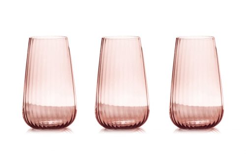 Набор стаканов для воды Opium, розовый 0,57 л, 6 шт, Италия