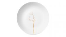 Тарелка суповая  Dibbern Золотой лес 22,5 см, фарфор костяной
