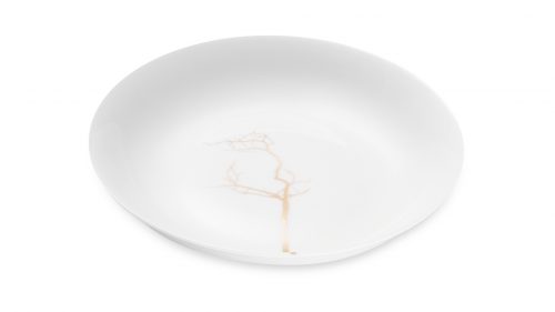 Тарелка суповая  Dibbern Золотой лес 22,5 см, фарфор костяной