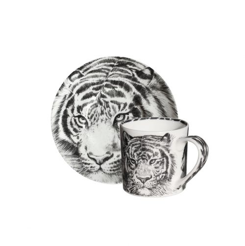Чашка с блюдцем кофейная Tiger, 100 мл, WILD SPIRIT, Taitu