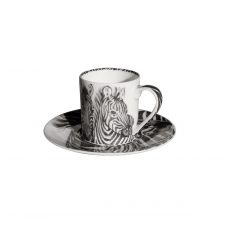 Чашка с блюдцем кофейная Zebra, 100 мл, WILD SPIRIT,  Taitu