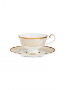 Чайная пара 0,23 мл Золотой Ноктюрн Narumi, костяной фарфор