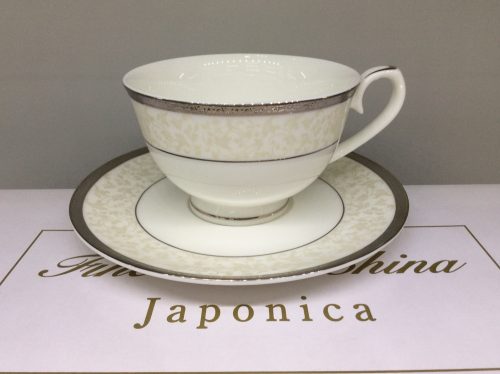 Набор чайных пар Фреска 250 мл на 6 персон Japonica, костяной фарфор, Япония