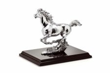 Статуэтка Бегущая лошадь CHINELLI, посеребрение, Италия