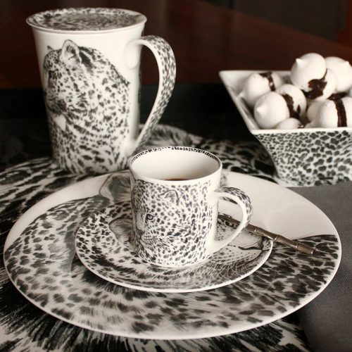 Чашка с блюдцем кофейная Leopard, 100 мл, WILD SPIRIT, Taitu