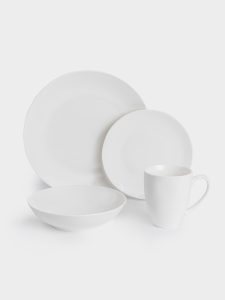 Сервиз обеденный на 4 персон, 16 предметов, фарфор, белый, White Basics, Maxwell Williams