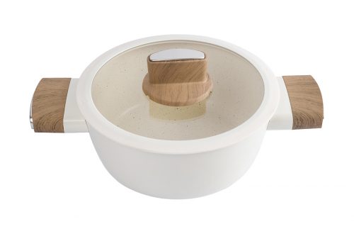 Кастрюля 20 см, 2,2 л, с крышкой, с покрытием, алюминий, молочная, Palisander, Индукция