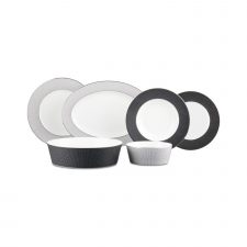Сервиз столовый Вола на 6 персон, 26 предмет, платиновый кант, фарфор, Decor de Table
