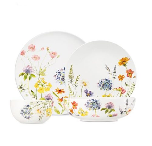 Столовый сервиз на 6 персон Полевые цветы, 20 предметов, Decor de table, керамика
