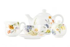 Чайный сервиз на 6 персон Полевые цветы, 15 предметов, Decor de table, керамика