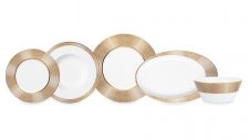 Сервиз Narumi Золотая пыль на 6 персон, 20 предметов, фарфор костяной