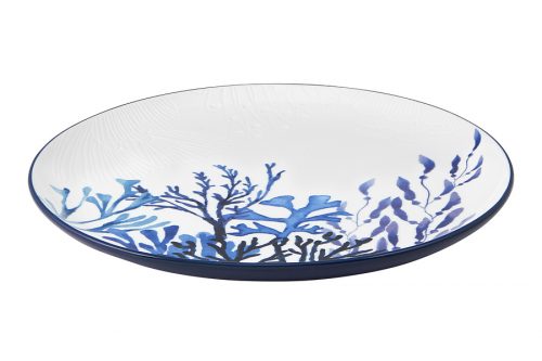 Блюдо 36 см Maxwell Williams, керамика, круглое, Синие кораллы, Blue Coral