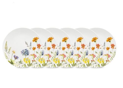 Столовый сервиз на 6 персон Полевые цветы, 20 предметов, Decor de table, керамика